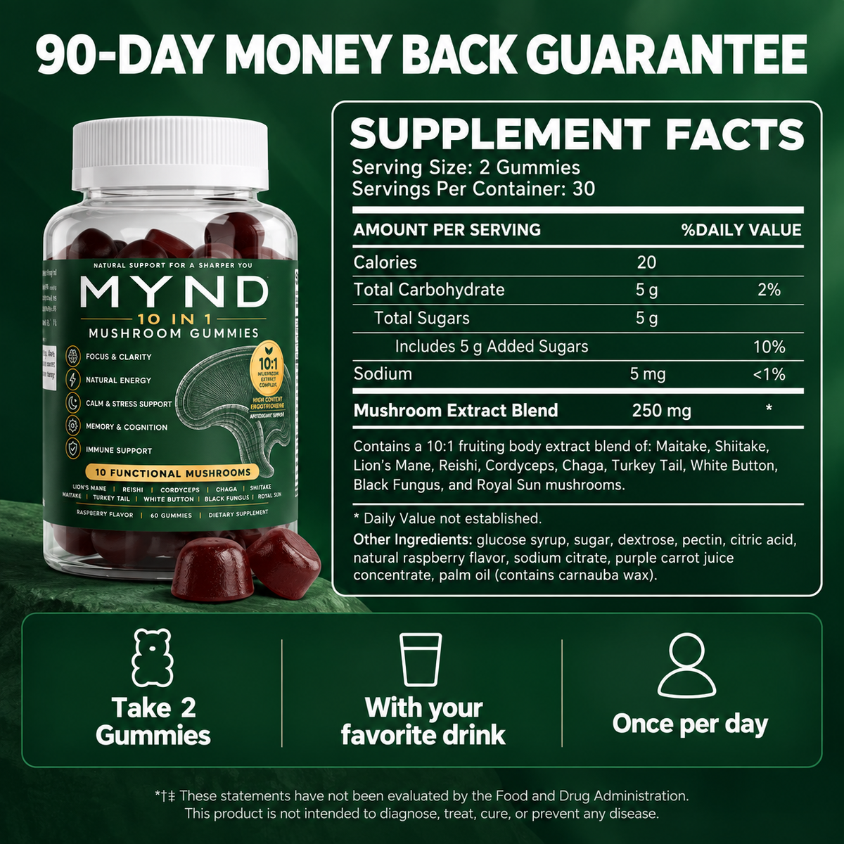 10-in-1 Mushroom Daily Gummies